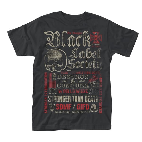 BLACK LABEL SOCIETY - T-SHIRT, DESTROY & CONQUER