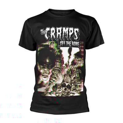 CRAMPS, THE - T-SHIRT, OFF THE BONE (BLACK)
