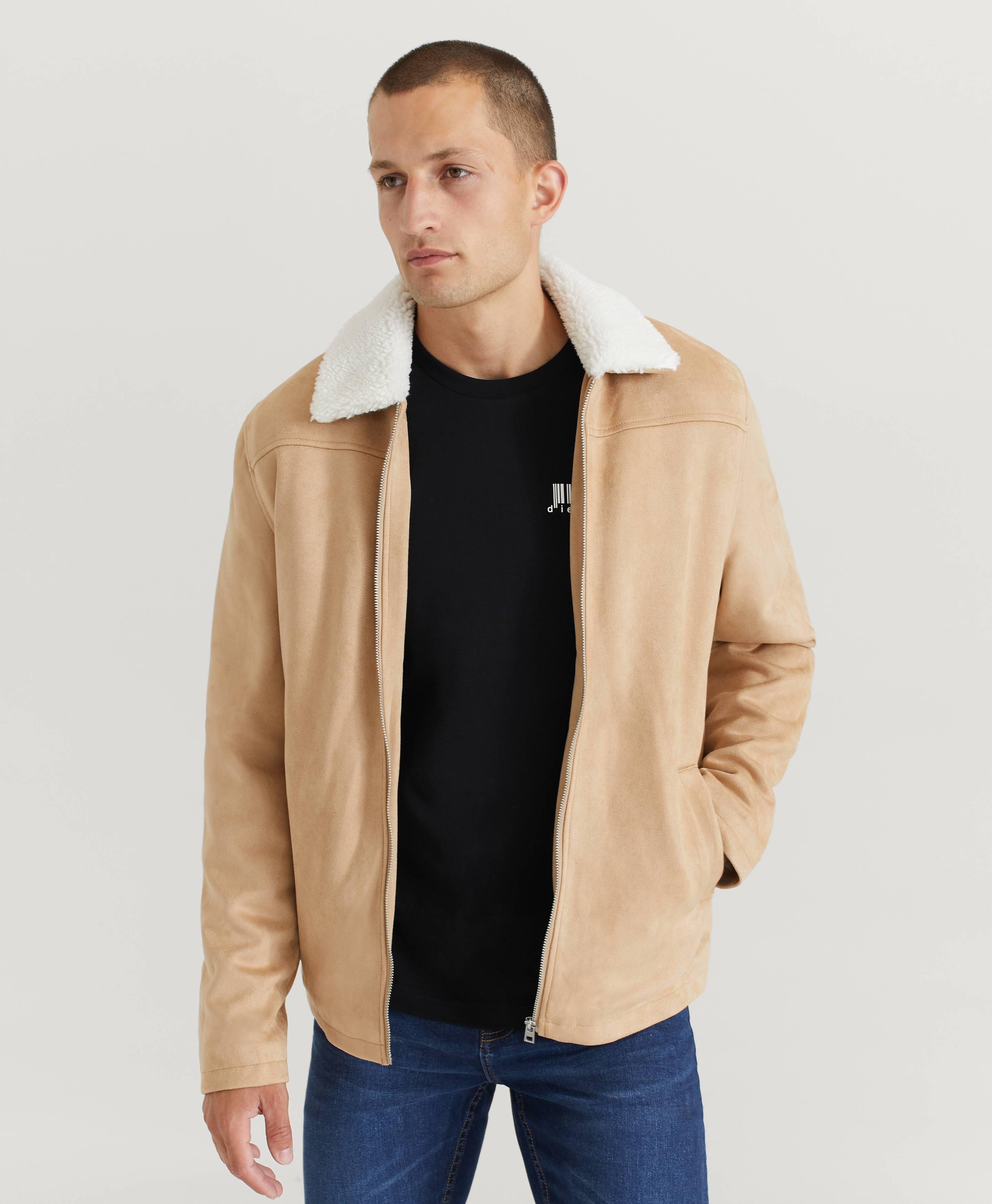 Jacka Teddy Fake Suede Jacket