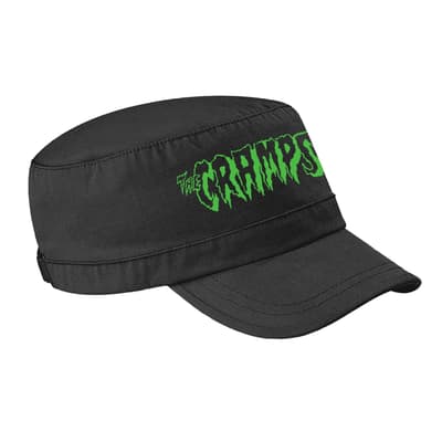 CRAMPS, THE - ARMY CAP, GREEN LOGO