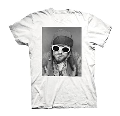 KURT COBAIN - T-SHIRT, SUNGLASSES PHOTO