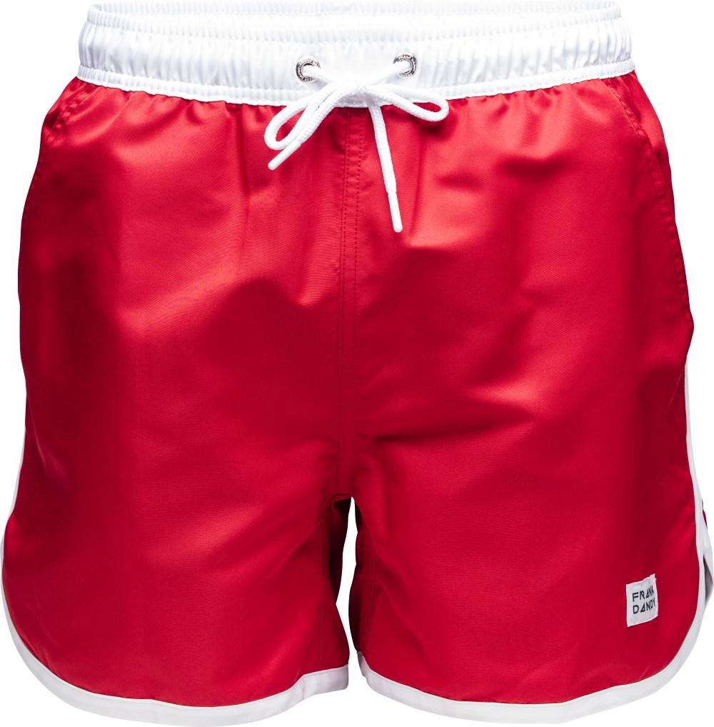 Frank Dandy St Paul - Long Bermuda Swim Shorts, Red