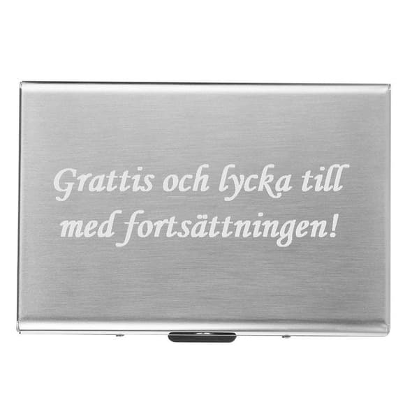Studentdagen - korthållare med gravyr