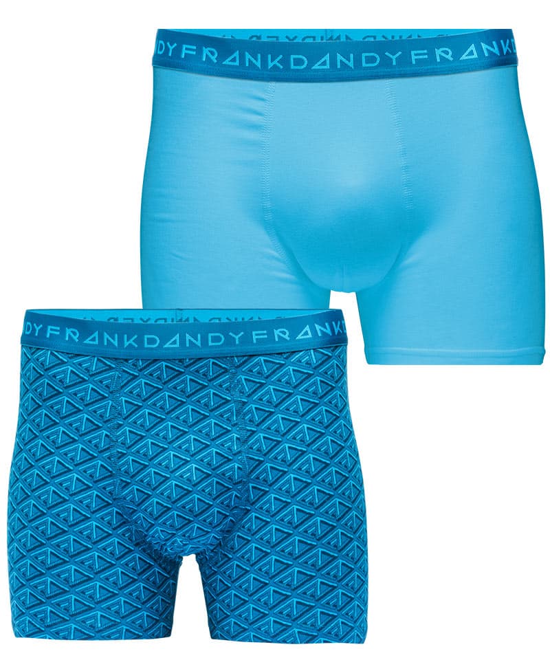 Frank Dandy 2-Pack FD & Solid Boxer - Lyons Blue/Hawain Ocean