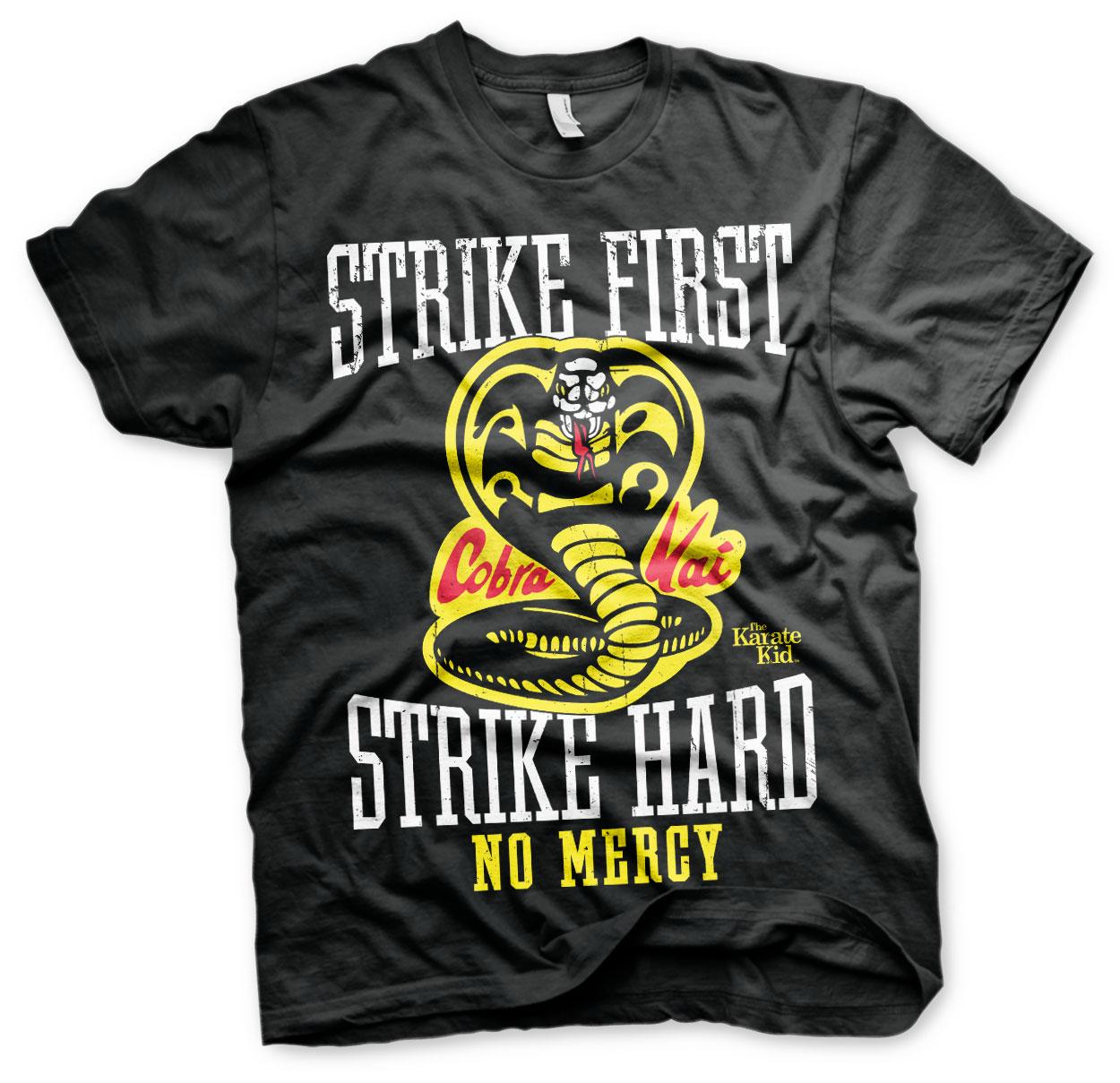 Karate Kid - Cobra Kai No Mercy T-Shirt Black Large