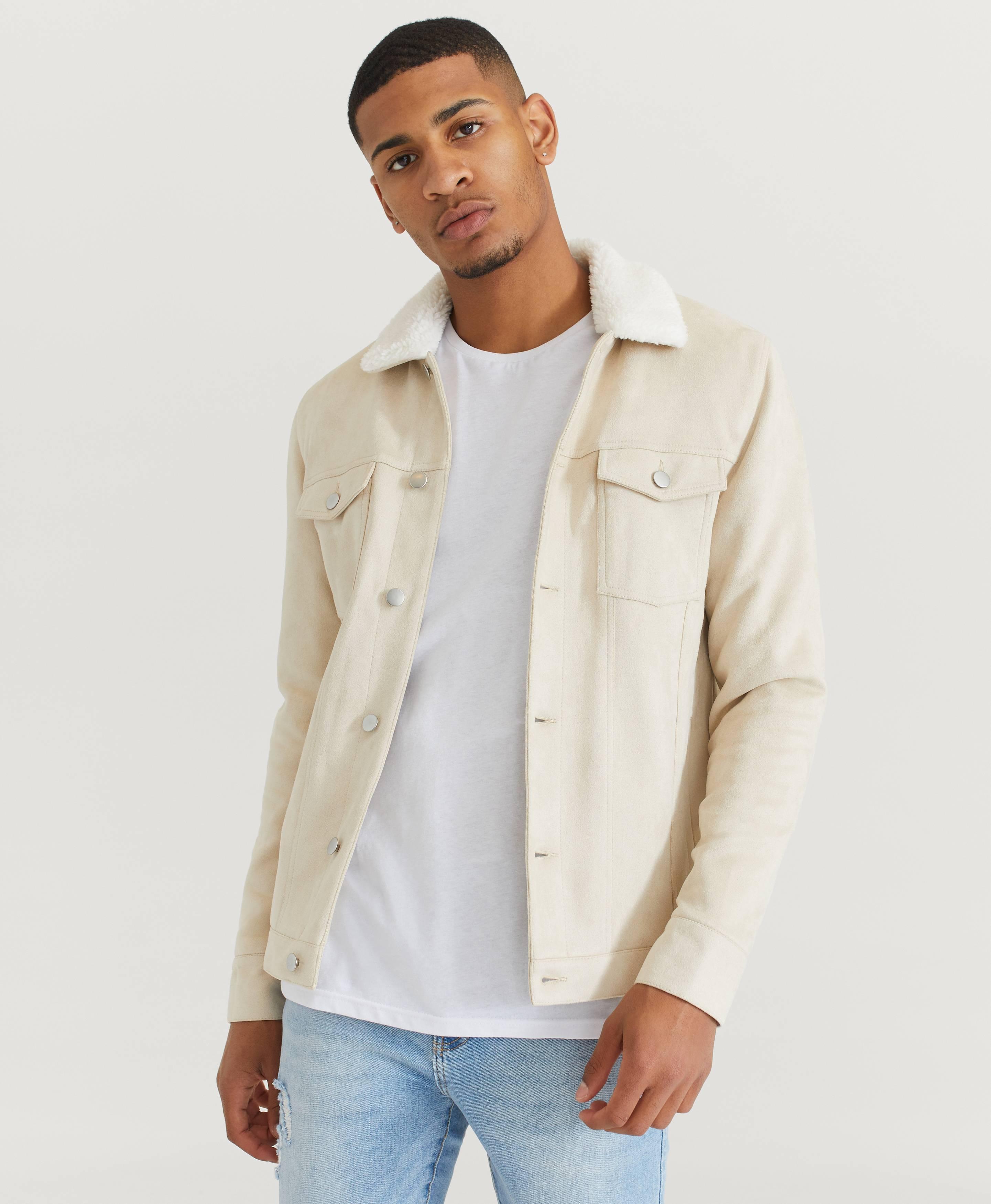 Jakke Fake Suede Trucker
