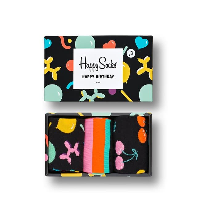 HAPPY SOCKS BALLOON ANIMAL BIRTHDAY GIFT BOX FOR MEN