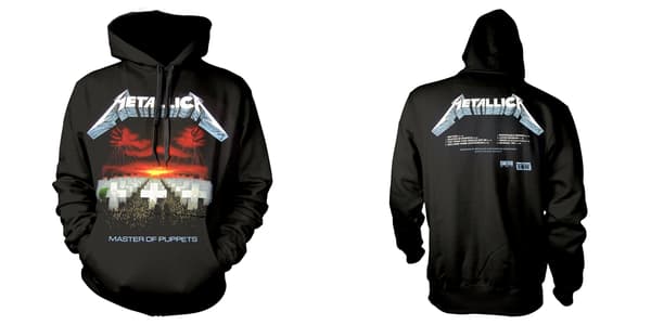 METALLICA - HOODIE, MASTER OF PUPPETS TRACKS