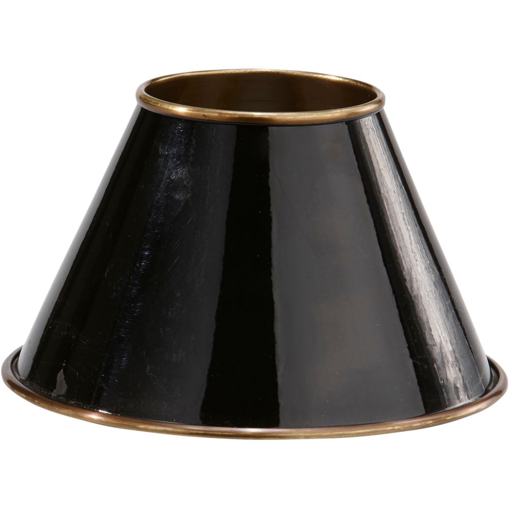 PR Home Classic Metallskärm Svart/Antikmäss 19cm