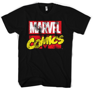 Marvel Comics Retro Logo T-Shirt Black 3X-Large