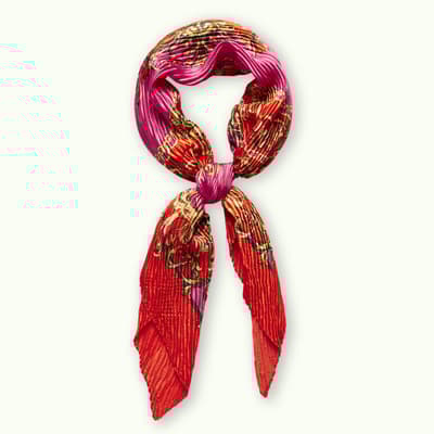 Tailor Concept Scandinavia Satin Scarf, Orange, Pink Huivi