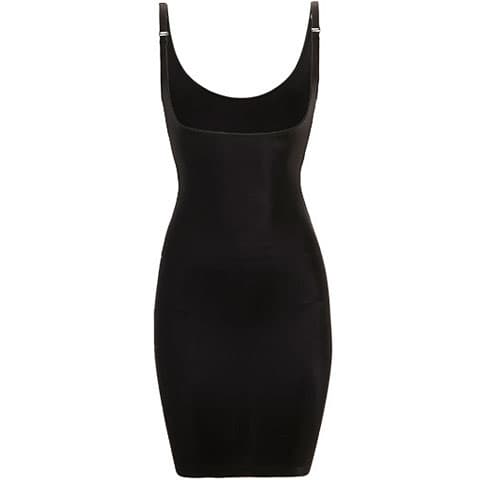 Magic Full Slip Dress, Black