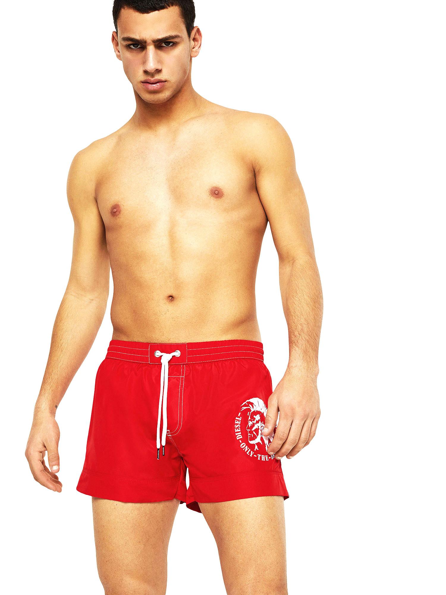 Diesel Sandy Shorts, Solid Red