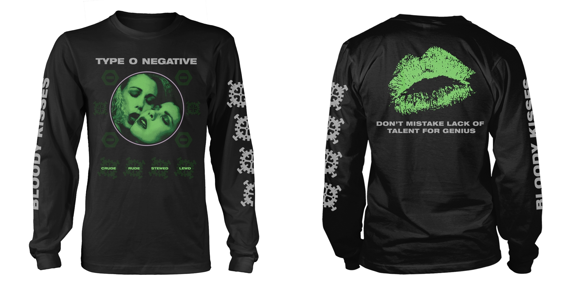 TYPE O NEGATIVE LONG SLEEVE, CRUDE GEARS Kläder