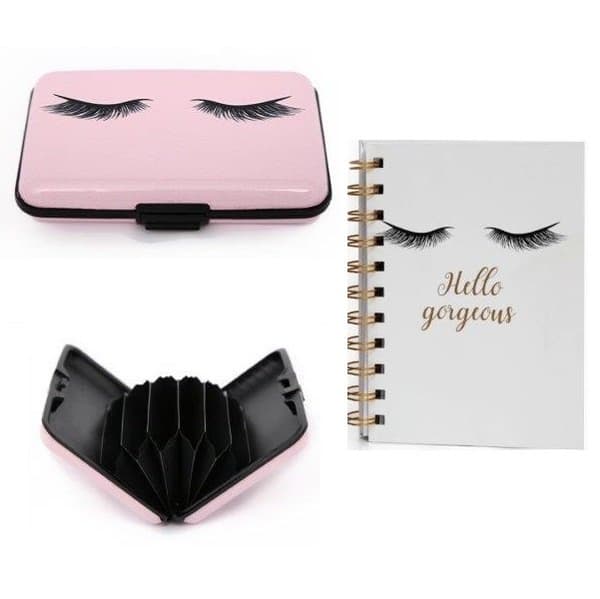 Hello gorgeous. Rfid Eyelash Korthållare o Anteckningsblock