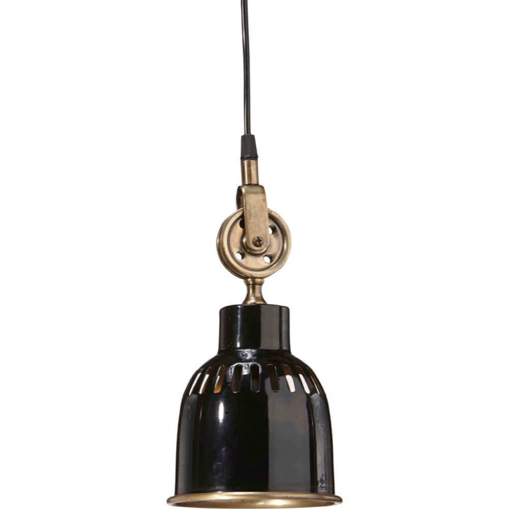 PR Home Cleveland Taklampa Svart/Antikmäss 14cm
