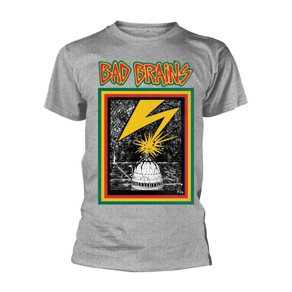 BAD BRAINS - T-SHIRT, BAD BRAINS (GREY)