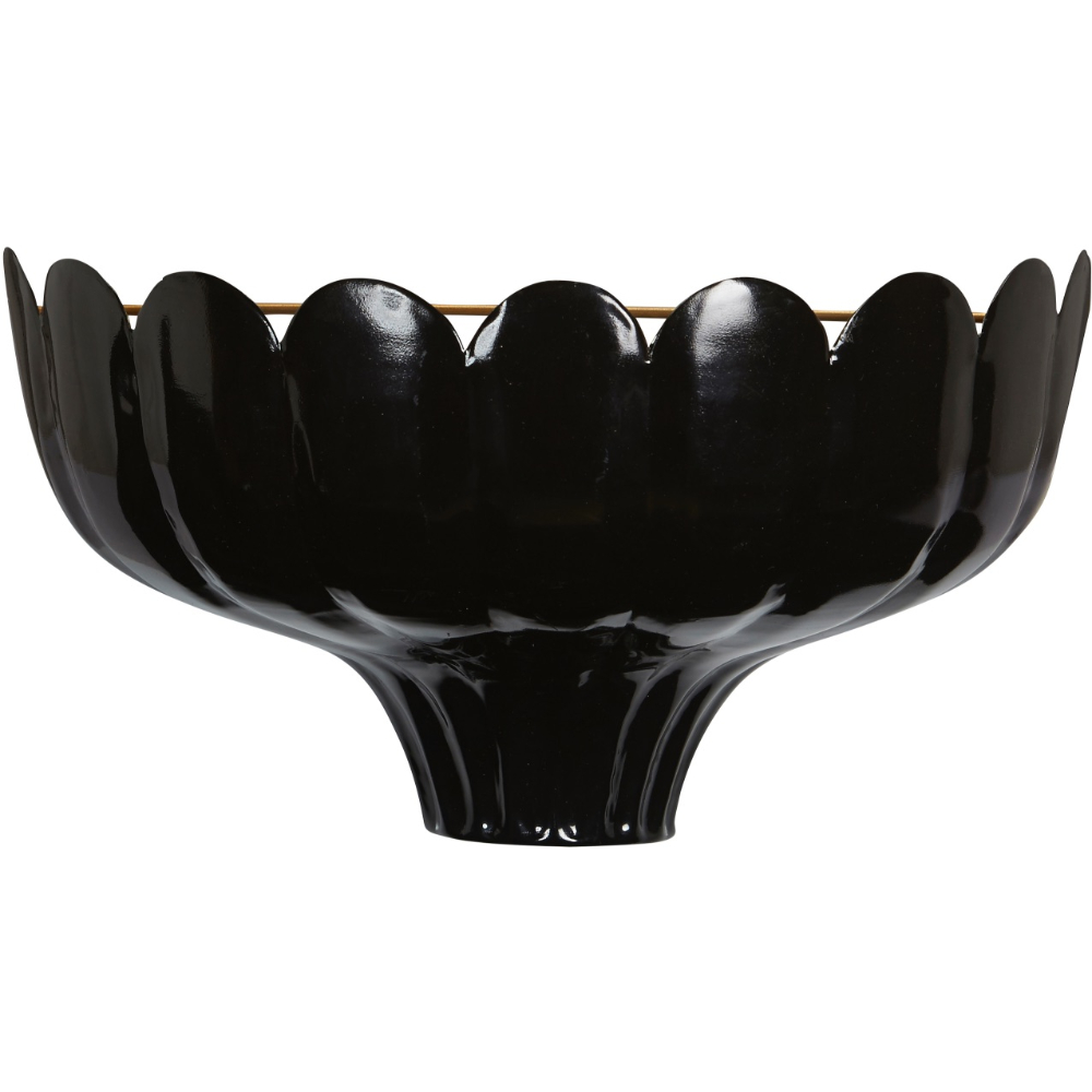 PR Home Wells vägglampa up Svart/guld 20cm