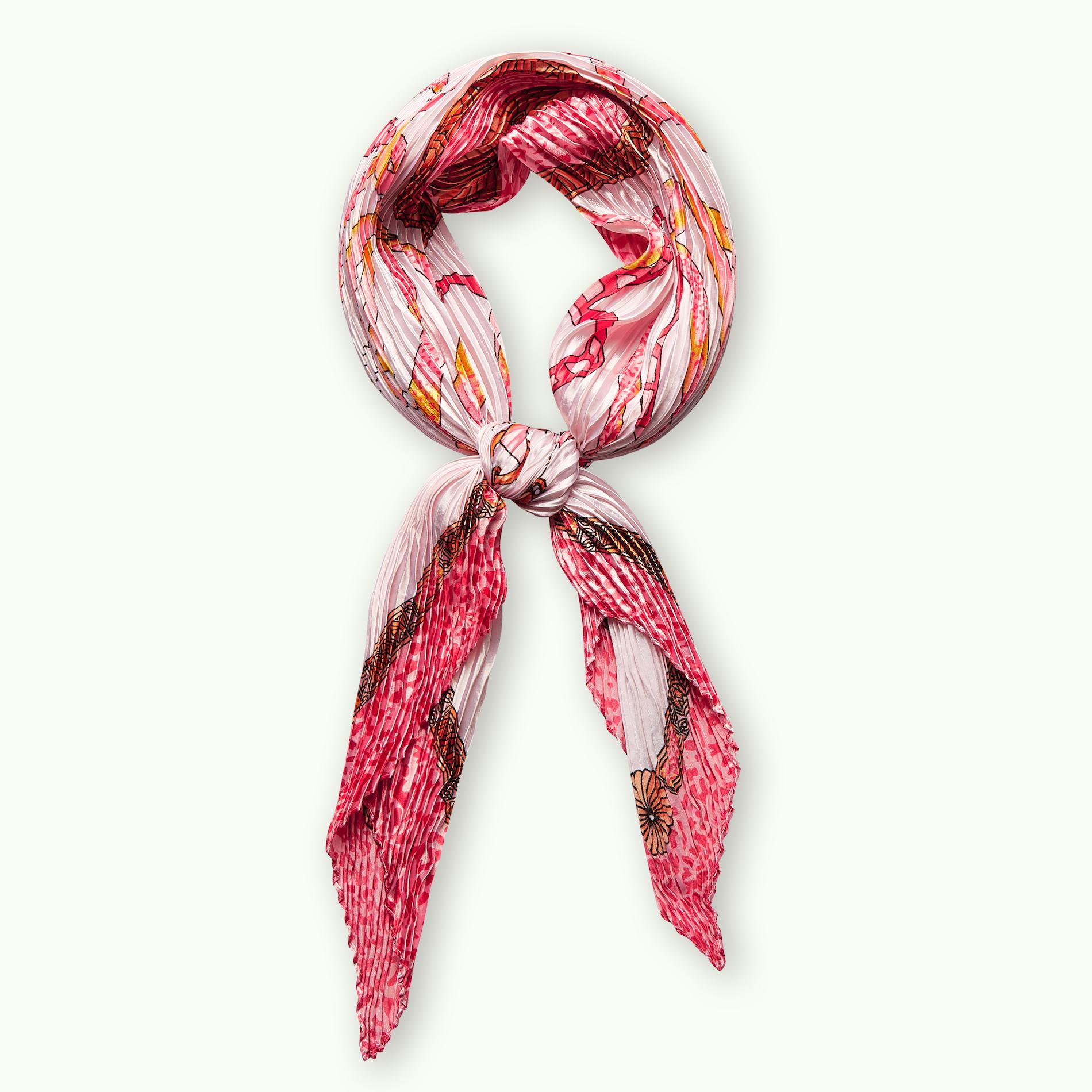 Tailor Concept Scandinavia Satin Scarf, Pink Huivi