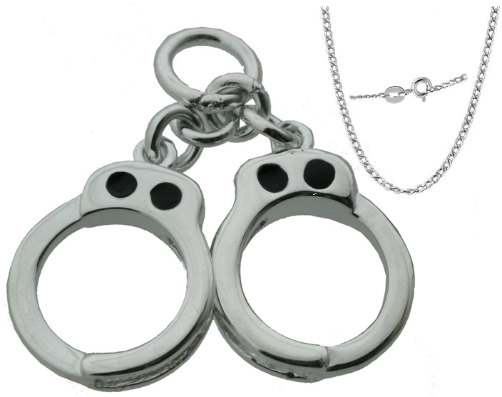 Äkta 925 Sterling Silver Halsband m bojor hängen