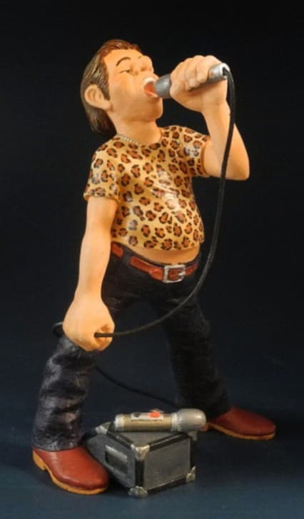 Rock figurine: male singer