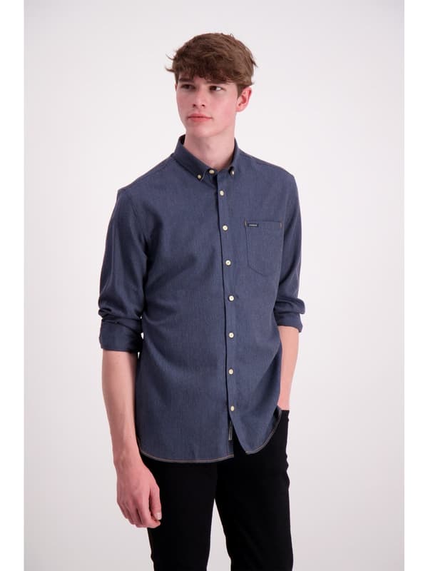 Lindbergh Blue - Skjorta 30-24918 Soft-Touch