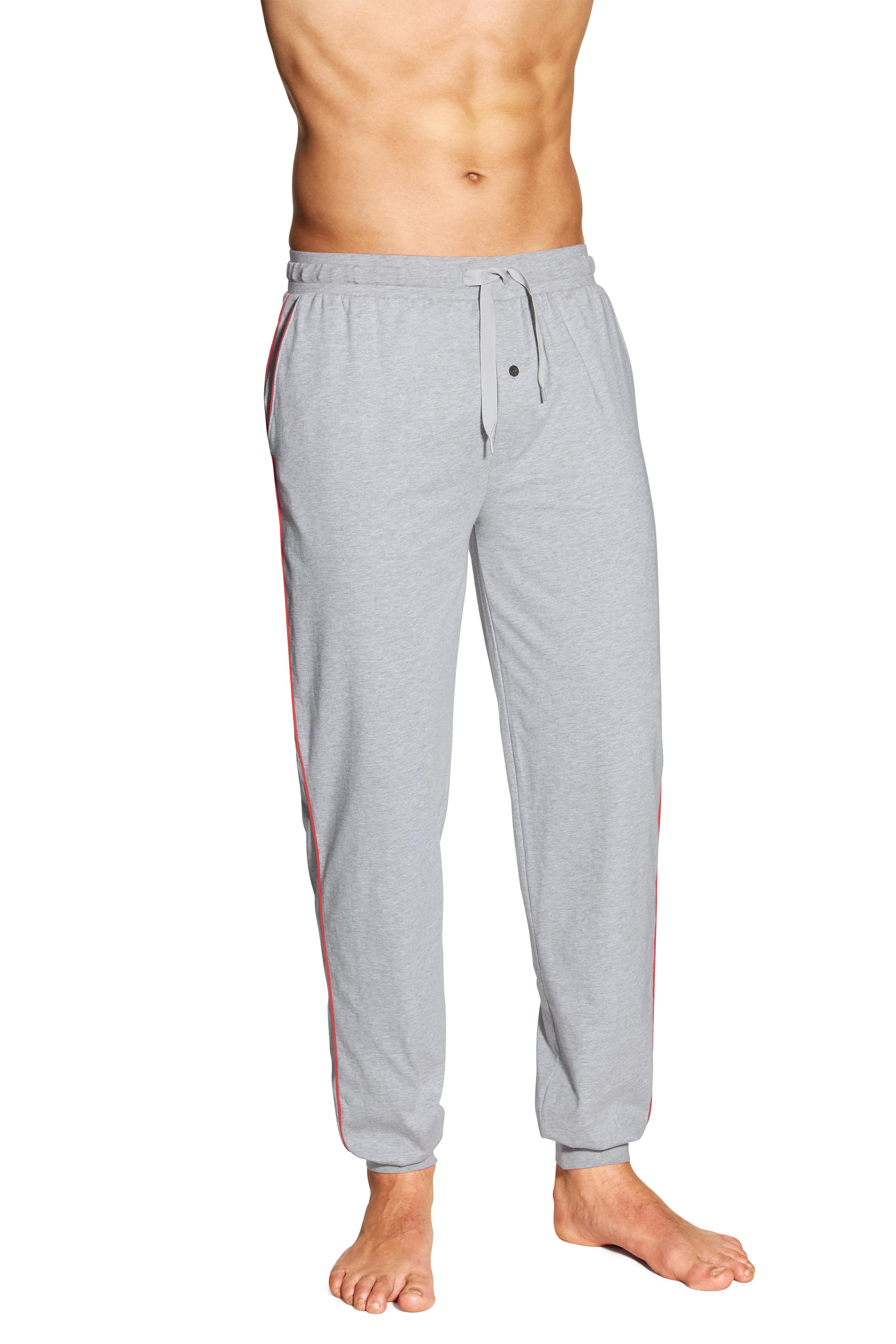Gant Poplin Check Woven Pyjamas Pants, Grey Melange