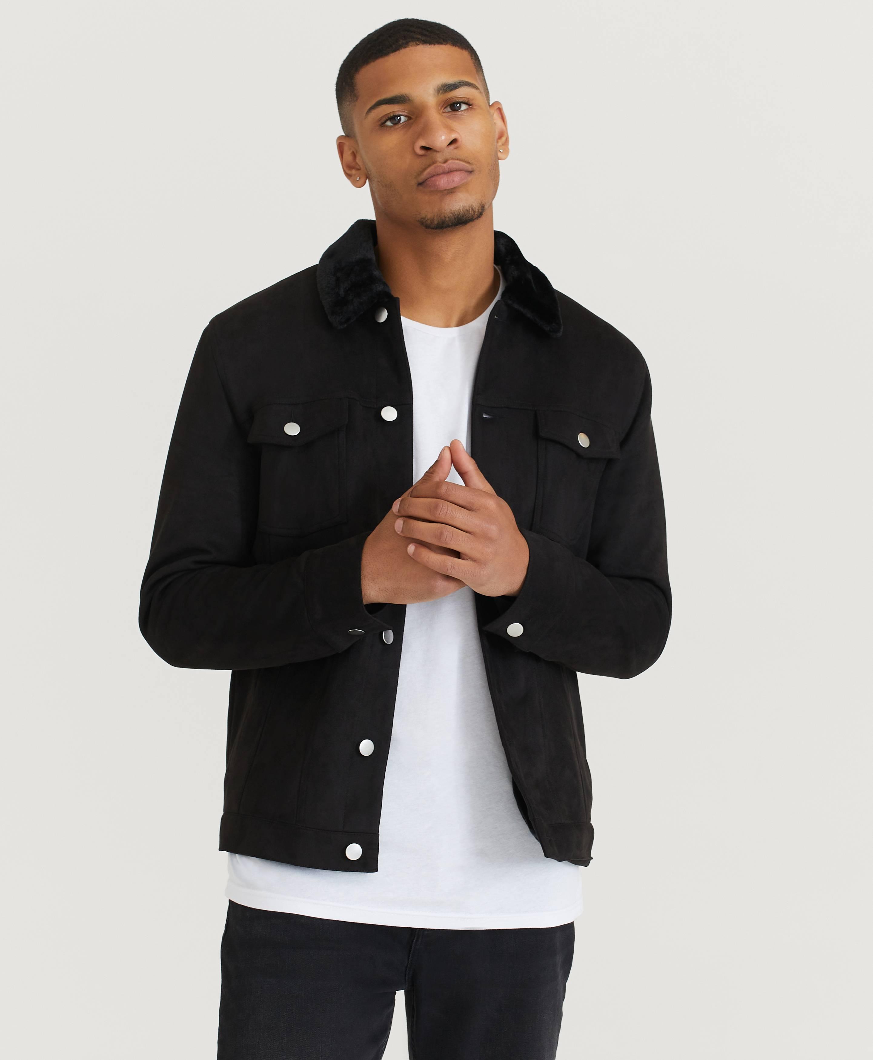 Jakke Fake Suede Trucker