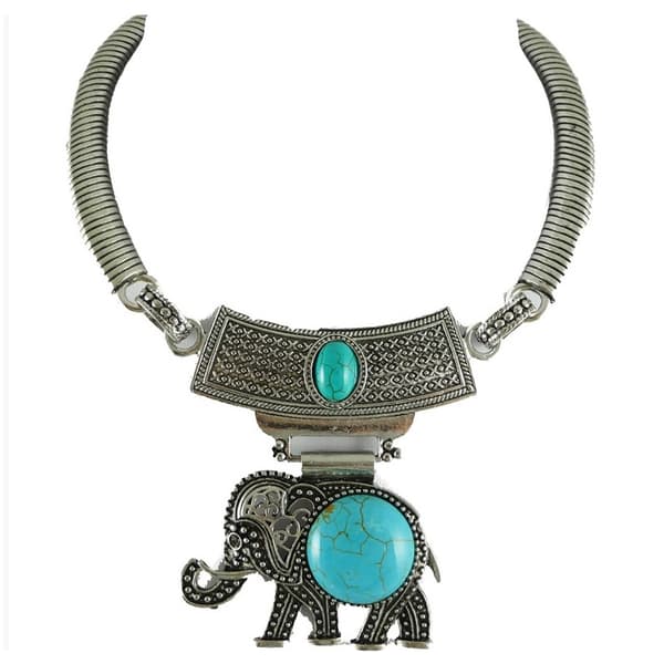 Elefant Aztec Halsband med antik känsla
