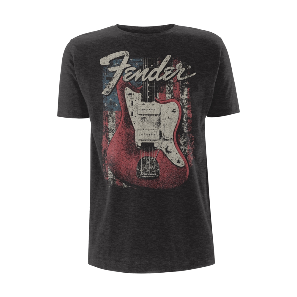 FENDER - T-SHIRT, DISTRESSED GUITAR