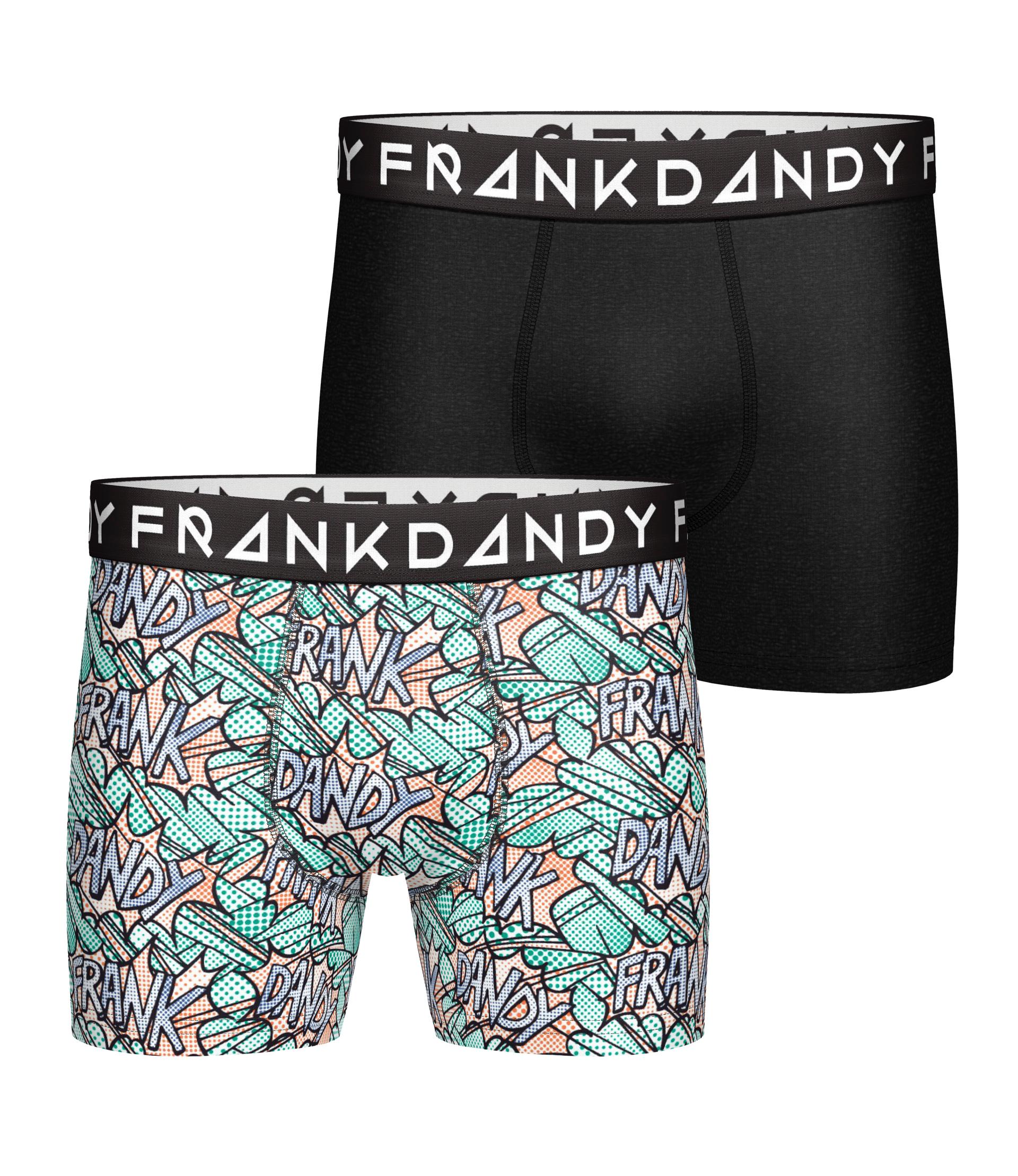 Frank Dandy 2-Pack POW Boxer, Black/White