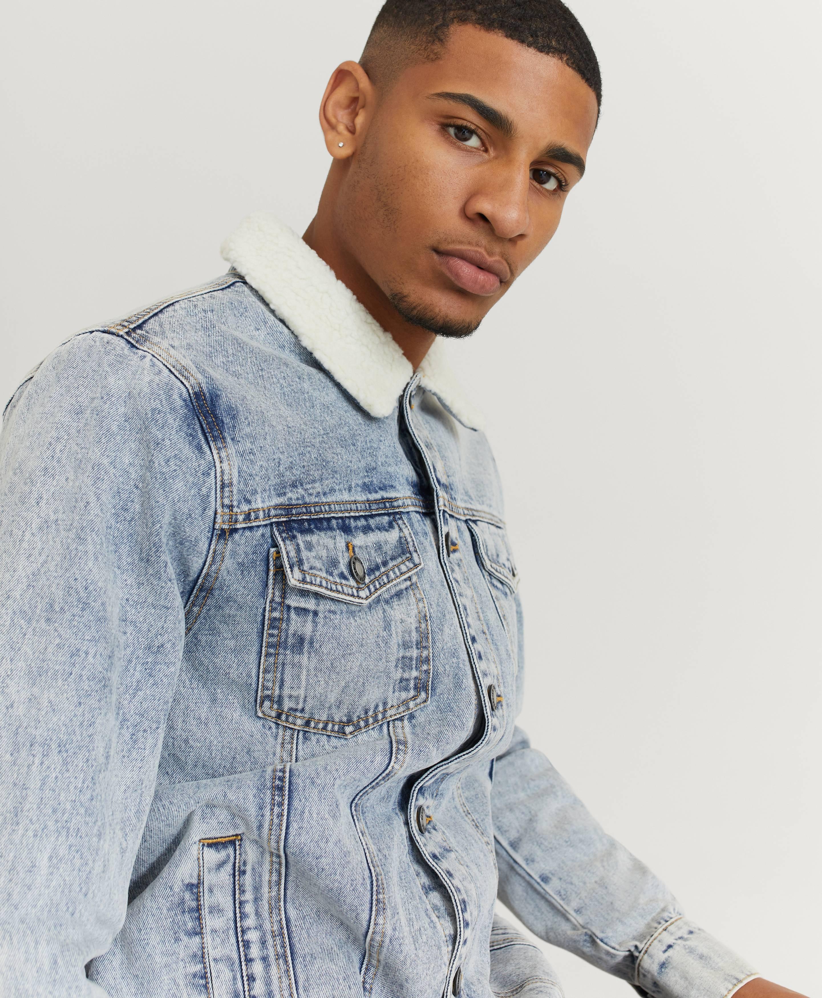Jeansjakke Sherpa Denim Jacket