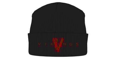 VIKINGS - KNITTED SKI HAT, LOGO