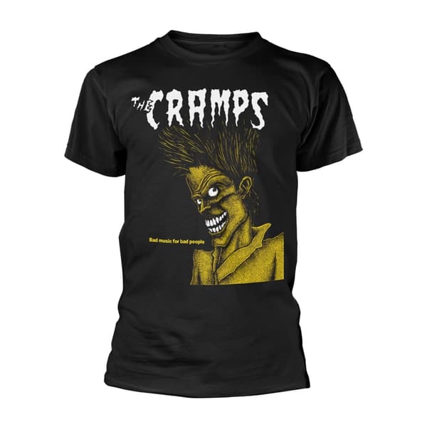 CRAMPS, THE - T-SHIRT, BAD MUSIC FOR BAD PEOPLE (BLACK) M