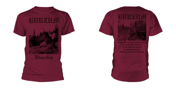 BURZUM - T-SHIRT, FILOSOFEM 3 (MAROON)