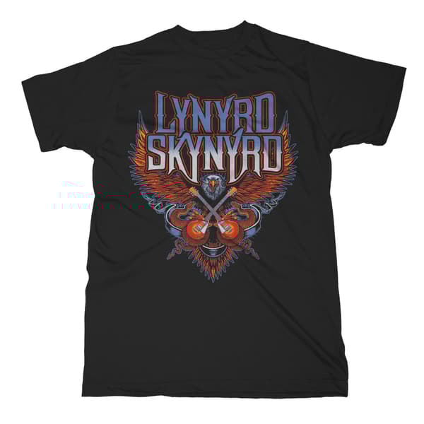 LYNYRD SKYNYRD - T-SHIRT, CROSSED GUITARS