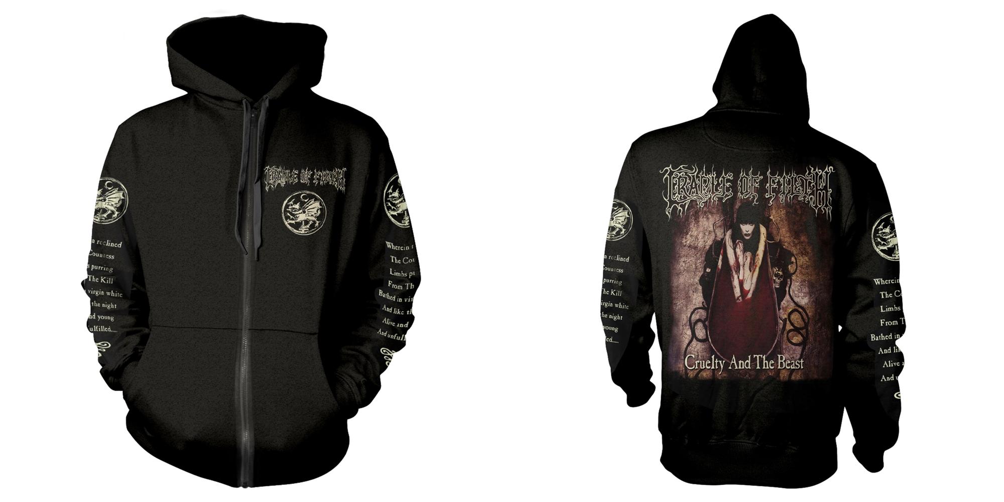 CRADLE OF FILTH - ZIP HOOD, CRUELTY AND THE BEAST