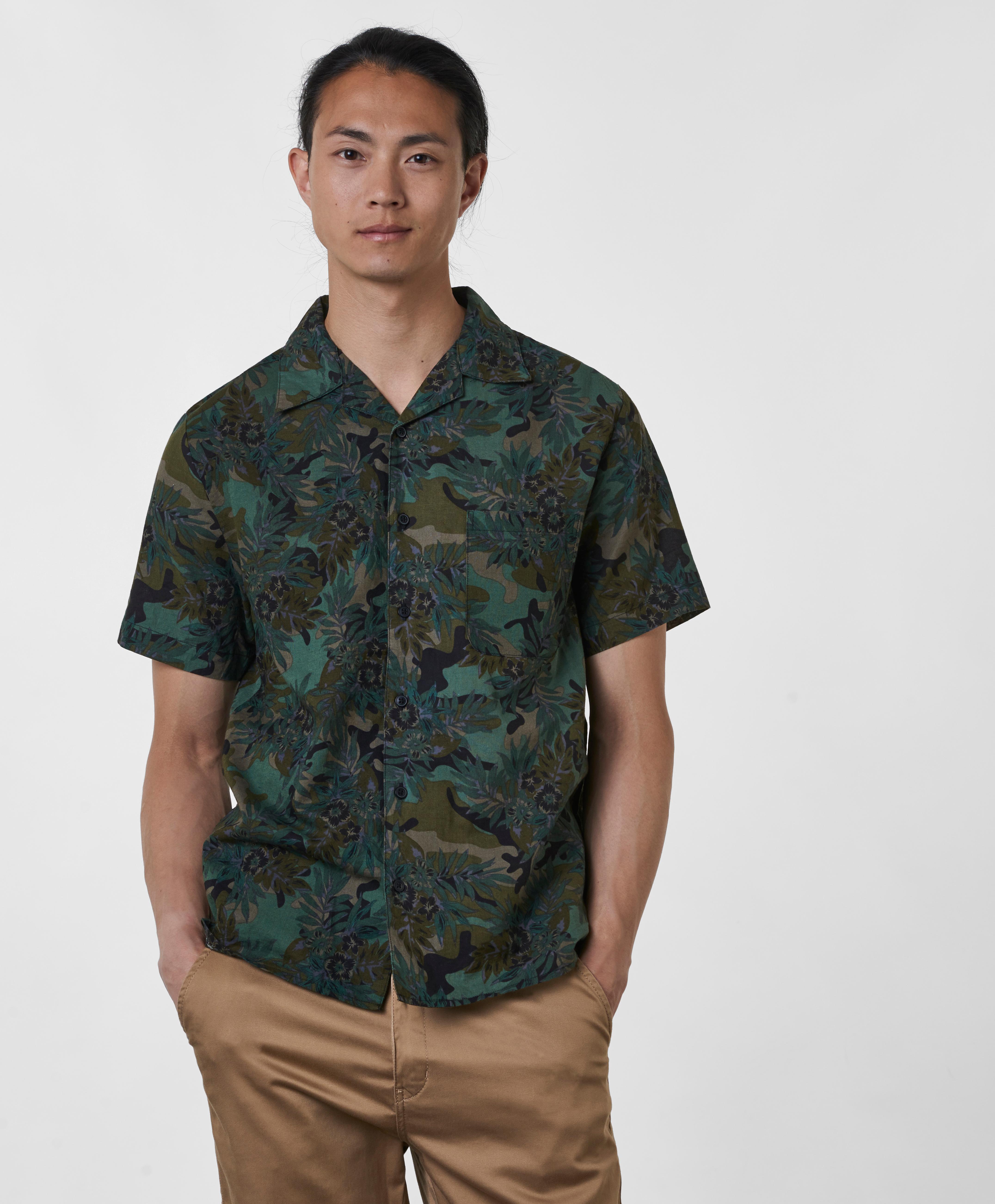 Skjorte Larry Leaf Printed Shirt