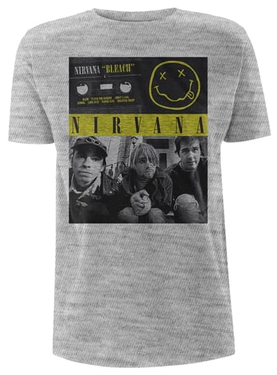 NIRVANA - T-SHIRT, BLEACH TAPE PHOTO