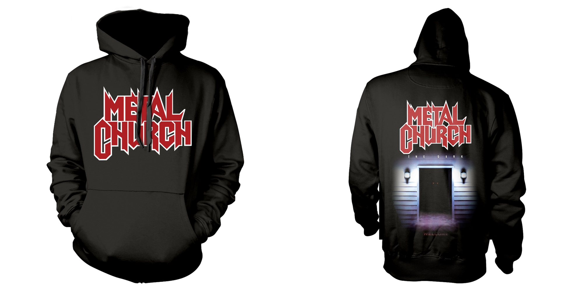 METAL CHURCH HOODIE, THE DARK Kläder