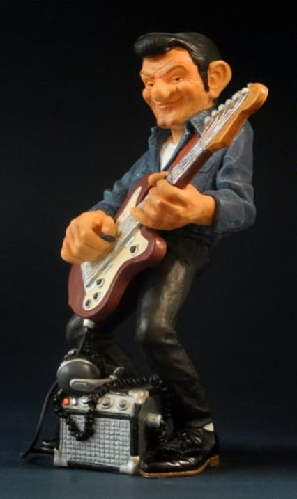Rock figurine: lead guitar