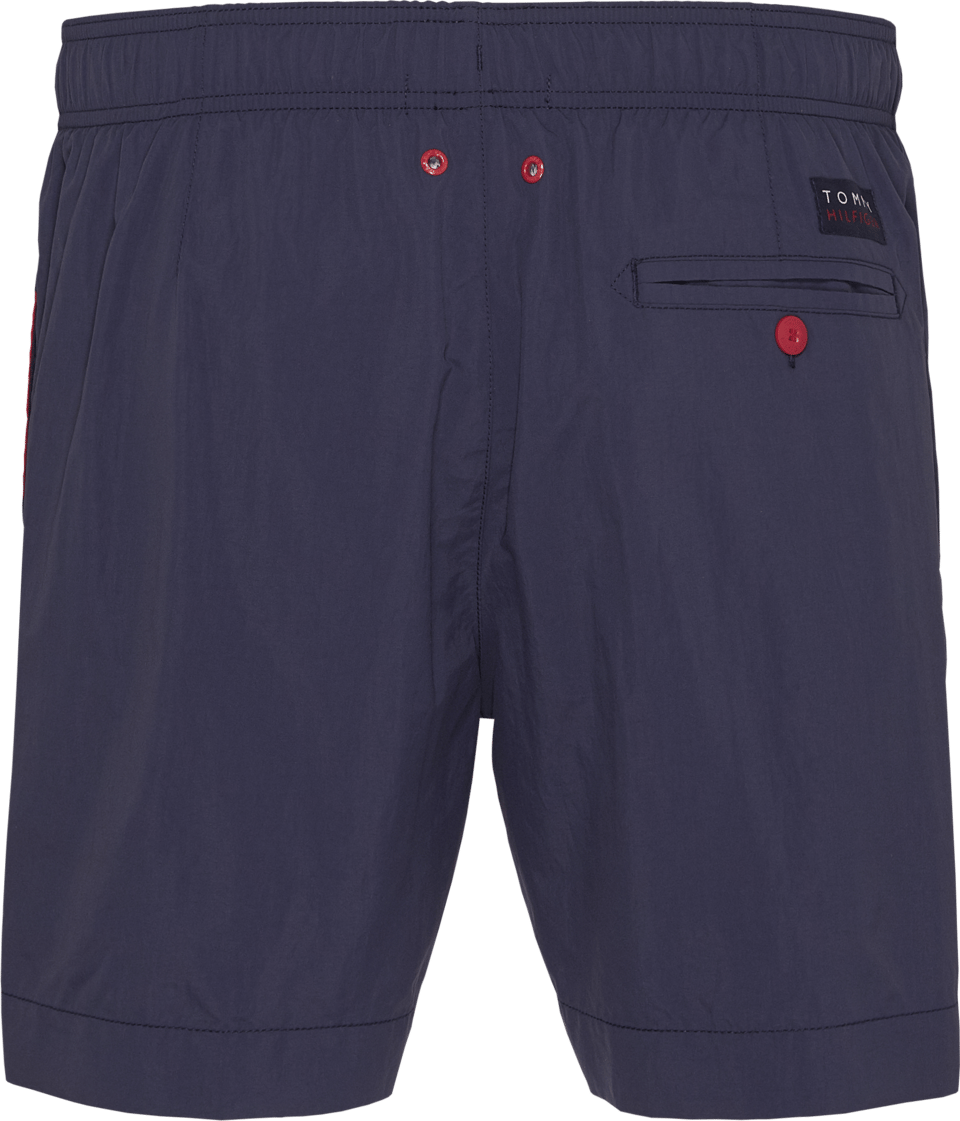 Tommy Hilfiger Colour Blocked Medium Drawstring Swim Shorts, Navy Blazer