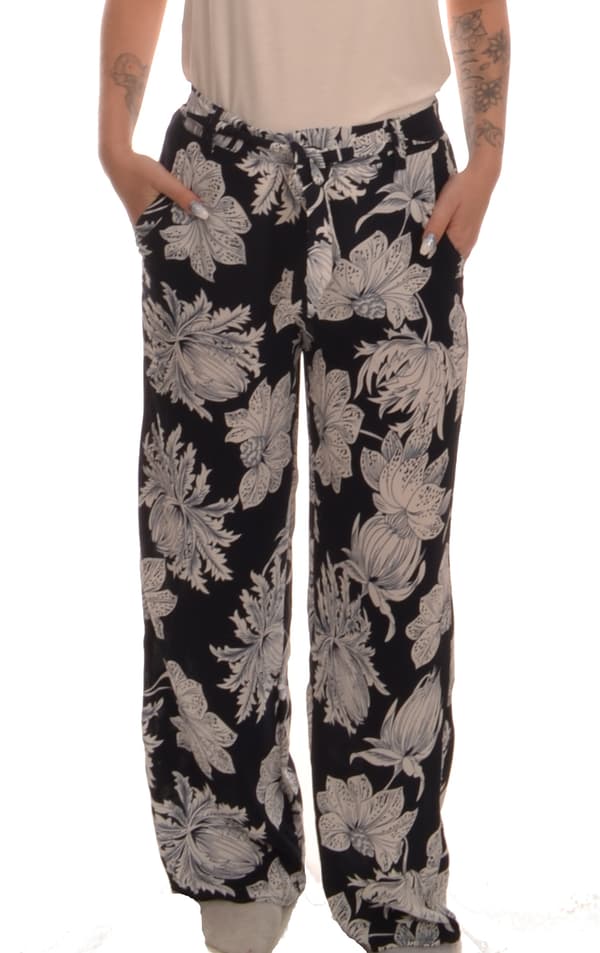 Only - onlNova Lux Palazzo Pant Night Flower Print