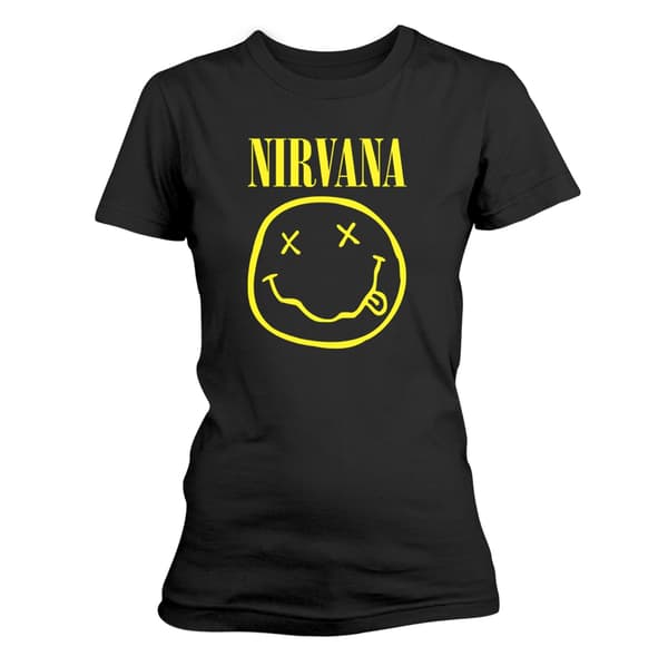 NIRVANA - GIRLIE, SMILEY LOGO L