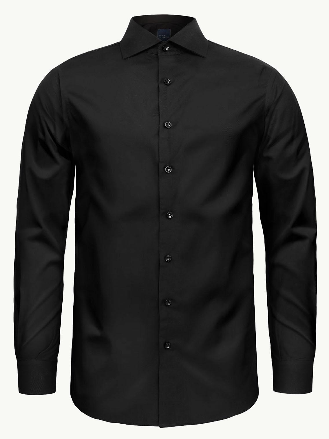 Tailor Concept Scandinavia kauluspaita, Musta, Twill