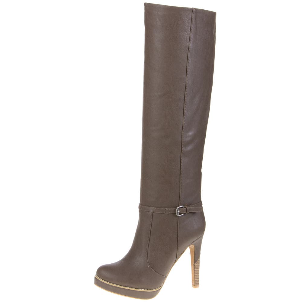 Taupe-khaki Coco Perla high støvletter