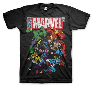 Marvel Team-Up T-Shirt Black X-Large