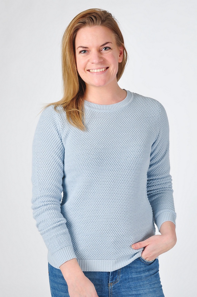 Vichassa LS Knit Top, Röd Vichassa LS Knit Top, Röd