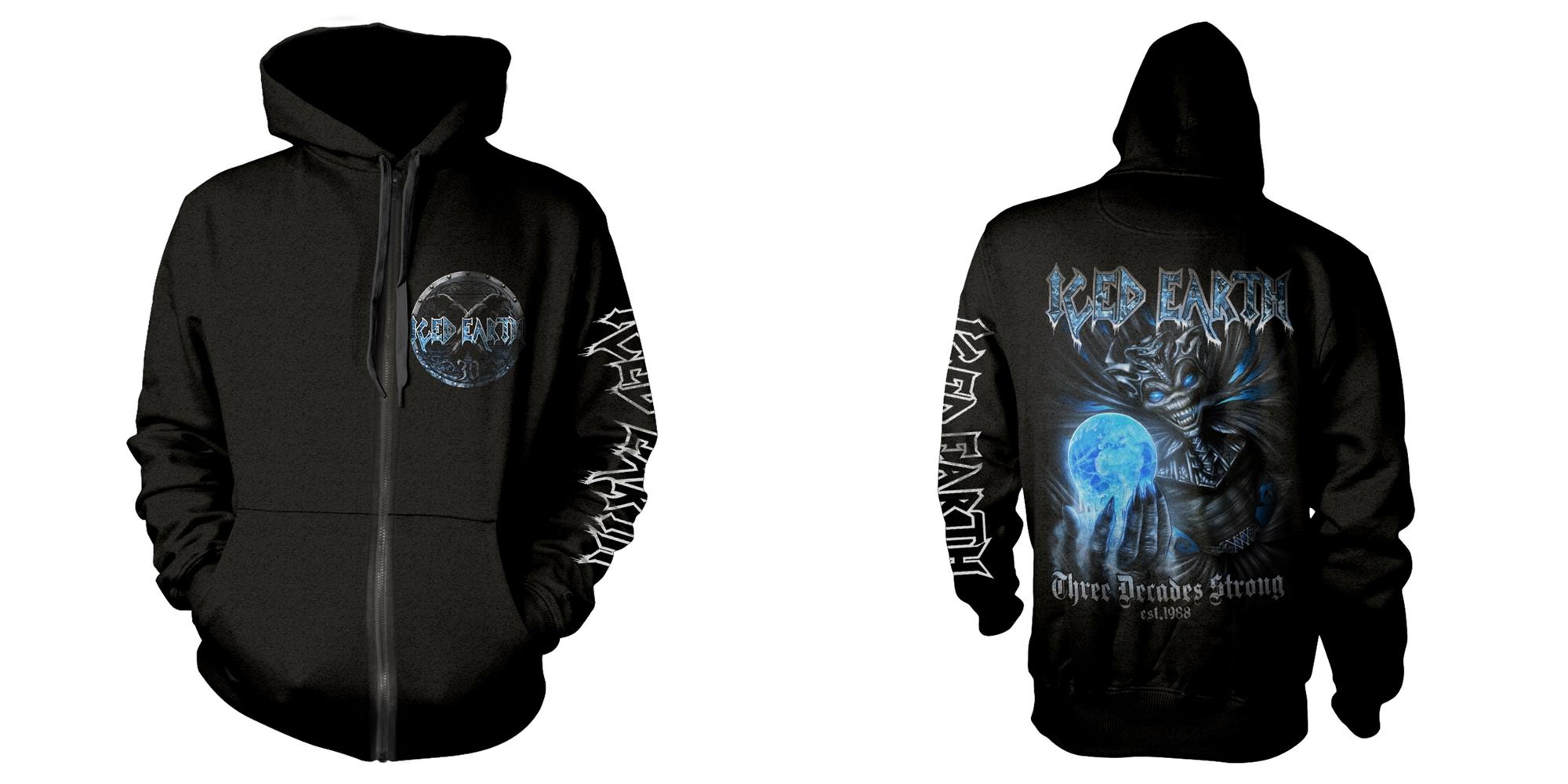 ICED EARTH - ZIP HOOD, 30TH ANNIVERSARY