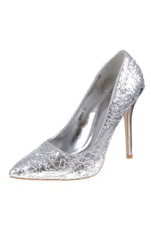 Sølv Ros Pumps